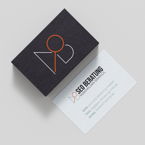 Visitenkarten Design für Maximilian Brandl SEO Beratung - Sanja.Studio | Brand Design