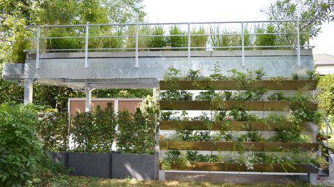 Carport Begrünung - Linea Futura Greening