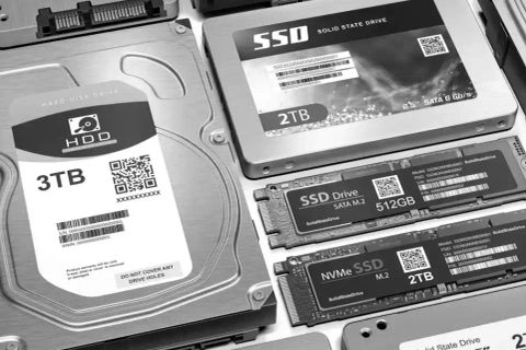 Verschiedene Festplatten und SSD-Laufwerke mit Kapazitäten von 2 TB und 512 GB - Datenrettung & Computerservice Andreas Wach