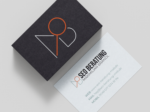 Visitenkarten Design für Maximilian Brandl SEO Beratung - Sanja.Studio | Brand Design
