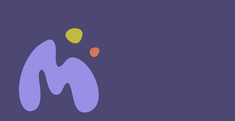 Das Logo Icon der Mut Mach Lehre in farbig auf lila Hintergrund - Mut Mach Lehre